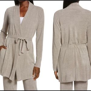 NWT Barefoot Dreams Cozy Lite Belted Cardigan